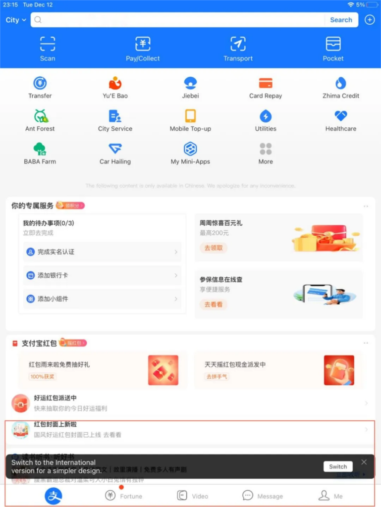 Alipay APP International example3